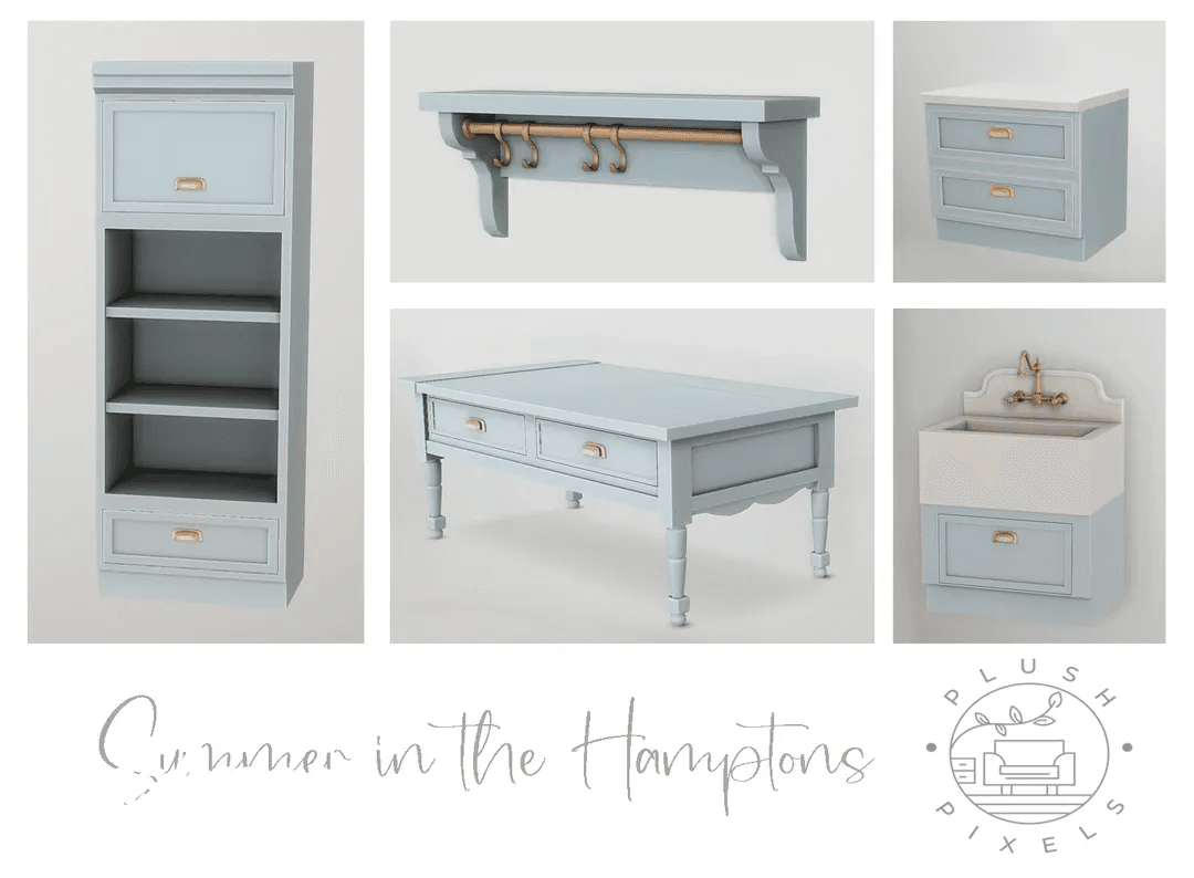 Модульная серия мебели Summer in the Hamptons для прачечной